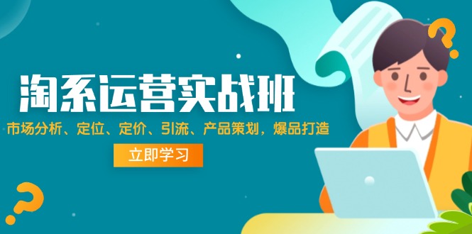 （12186期）淘系运营实战班：市场分析、定位、定价、引流、产品策划，爆品打造-创博项目库