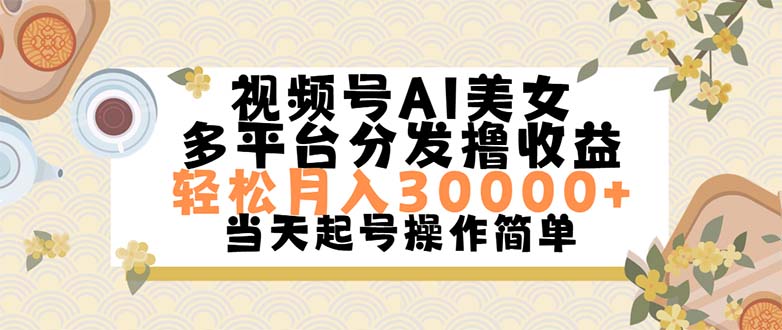 （11684期）视频号AI美女，轻松月入30000+,操作简单轻松上手-创博项目库