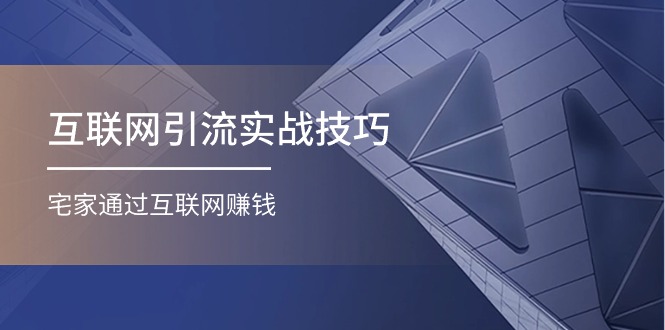 图片[1]-（11108期）互联网引流实操技巧(适合微商，吸引宝妈)，宅家通过互联网赚钱（17节）-创博项目库