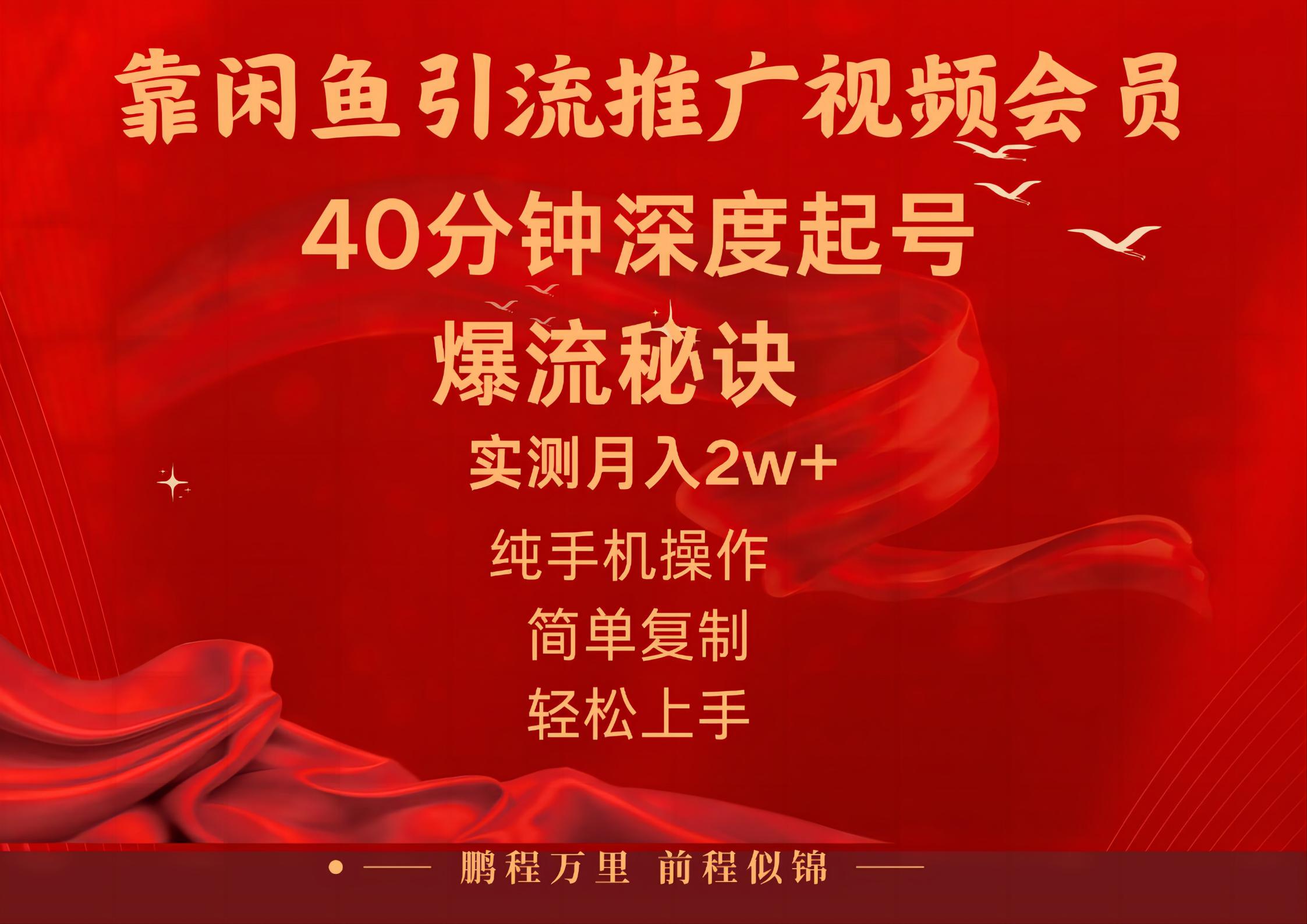 （10895期）闲鱼暴力引流推广视频会员，能做到日入2W+，操作简单-创博项目库