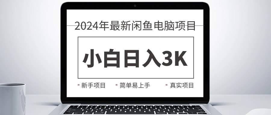 （10845期）2024最新闲鱼卖电脑项目，新手小白日入3K+，最真实的项目教学-创博项目库