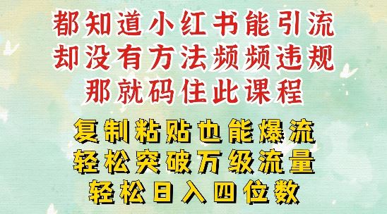 小红书靠复制粘贴一周突破万级流量池干货，以减肥为例，每天稳定引流变现四位数【揭秘】-创博项目库