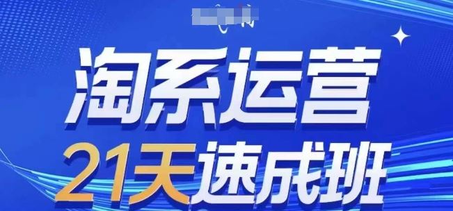 淘系运营21天速成班(更新24年8月)，0基础轻松搞定淘系运营，不做假把式-创博项目库