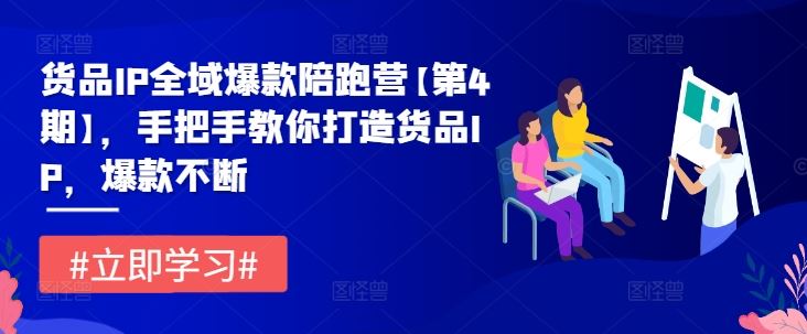 货品IP全域爆款陪跑营【第4期】，手把手教你打造货品IP，爆款不断-创博项目库