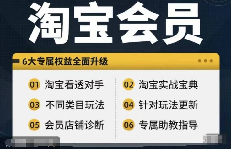 淘宝会员【淘宝所有课程，全面分析对手】，初级到高手全系实战宝典-创博项目库