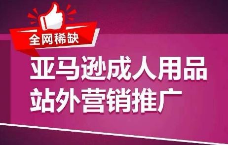 全网稀缺！亚马逊成人用品站外营销推广，​教你引爆站外流量，开启爆单模式-创博项目库