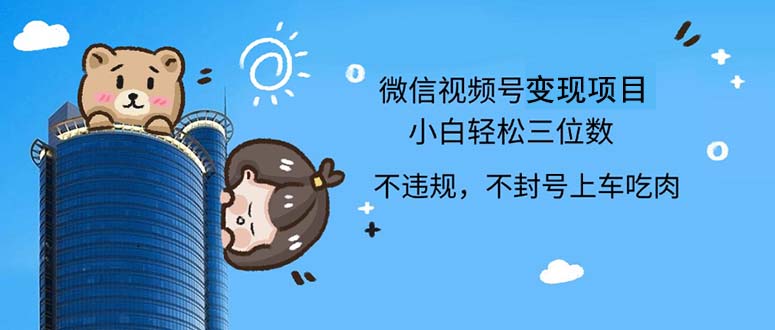 （12660期）2024最新微信视频号，0撸项目，自己玩，小白轻松日入三位数-创博项目库